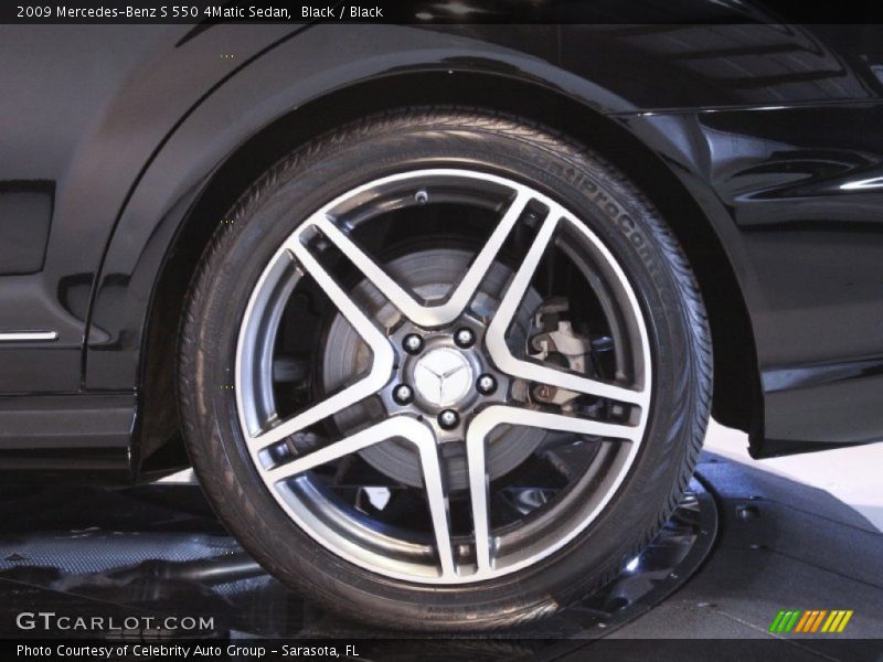 Black / Black 2009 Mercedes-Benz S 550 4Matic Sedan