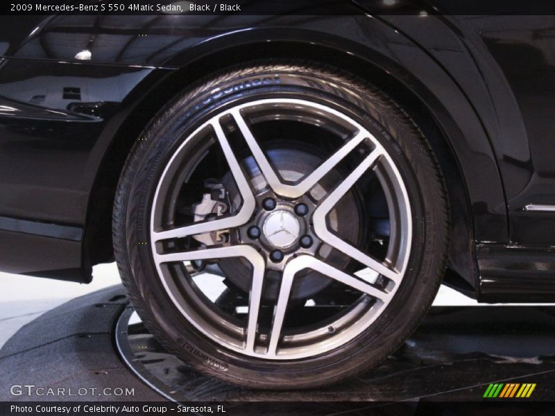 Black / Black 2009 Mercedes-Benz S 550 4Matic Sedan