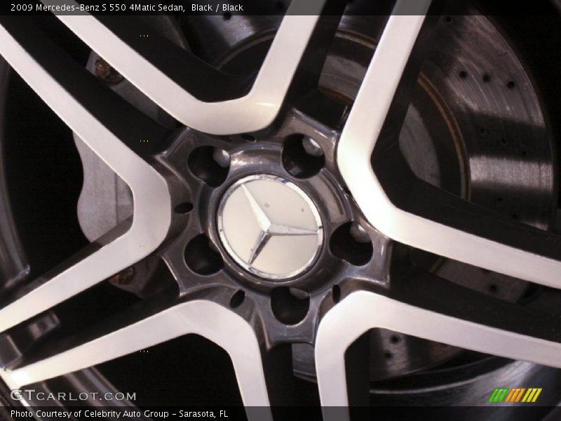 Black / Black 2009 Mercedes-Benz S 550 4Matic Sedan