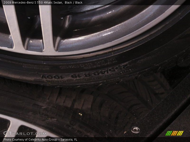 Black / Black 2009 Mercedes-Benz S 550 4Matic Sedan