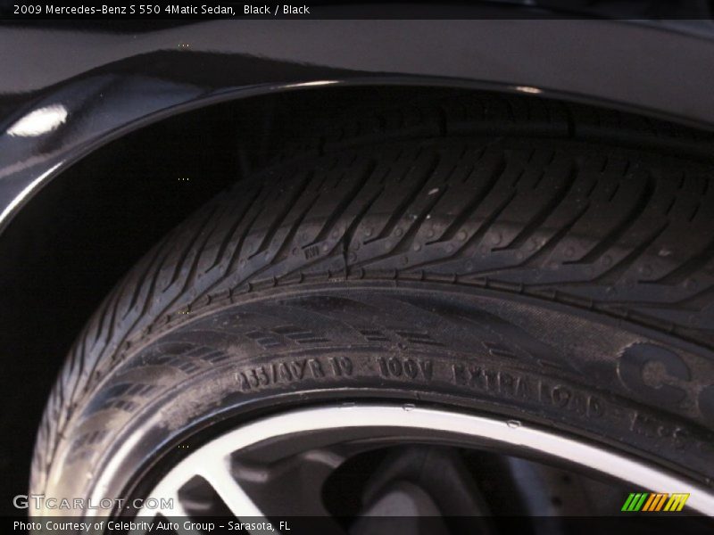 Black / Black 2009 Mercedes-Benz S 550 4Matic Sedan