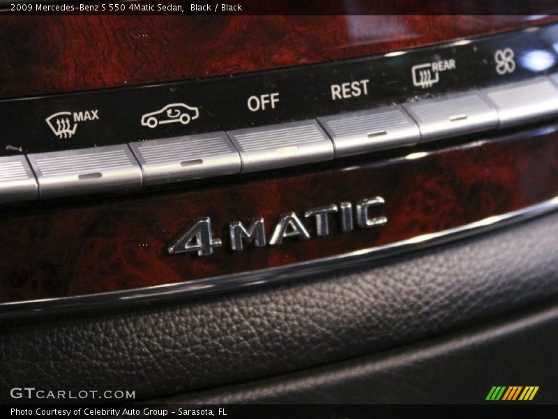 Black / Black 2009 Mercedes-Benz S 550 4Matic Sedan