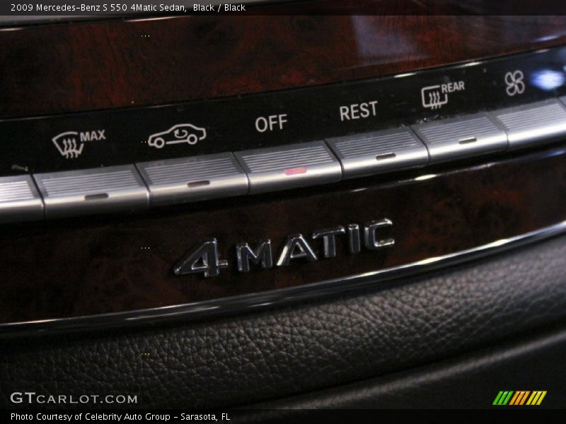 Black / Black 2009 Mercedes-Benz S 550 4Matic Sedan