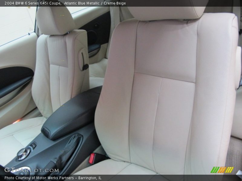 Atlantic Blue Metallic / Creme Beige 2004 BMW 6 Series 645i Coupe