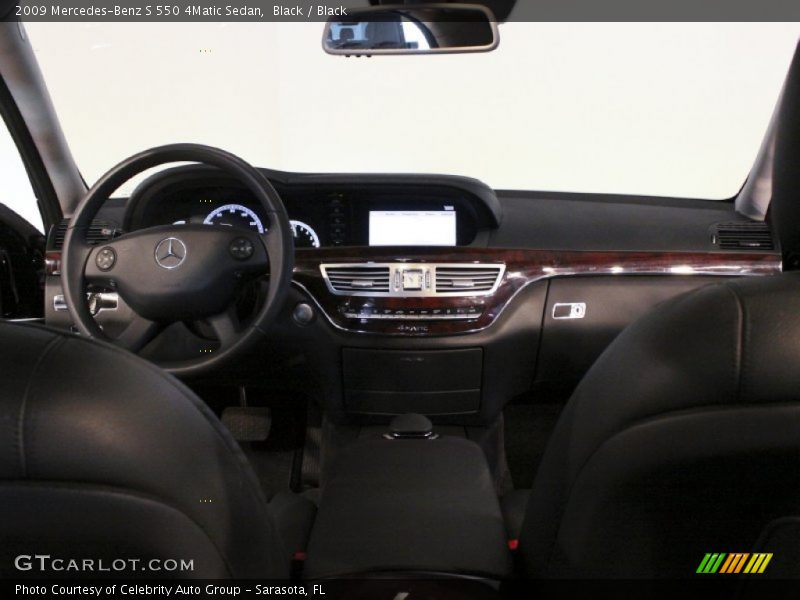 Black / Black 2009 Mercedes-Benz S 550 4Matic Sedan