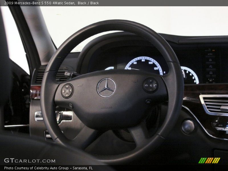 Black / Black 2009 Mercedes-Benz S 550 4Matic Sedan
