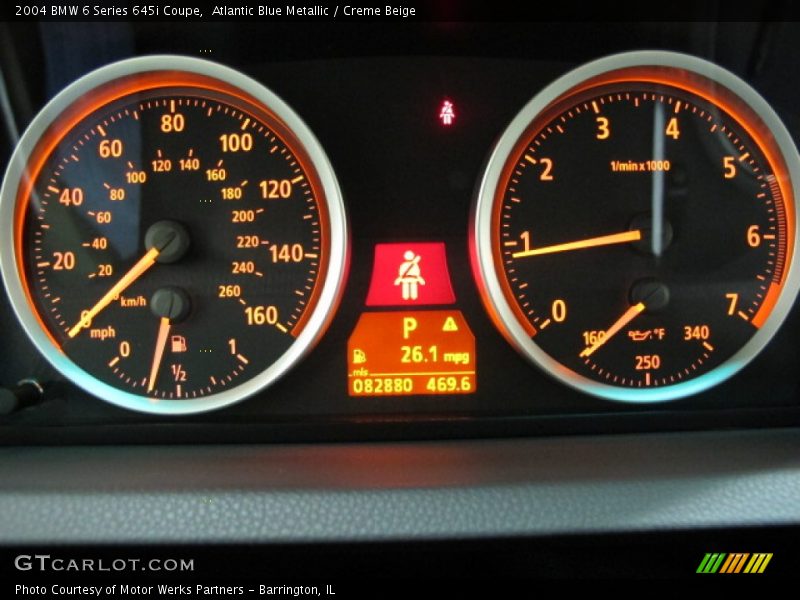  2004 6 Series 645i Coupe 645i Coupe Gauges