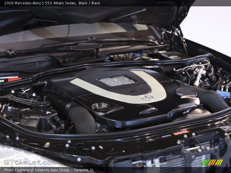 Black / Black 2009 Mercedes-Benz S 550 4Matic Sedan