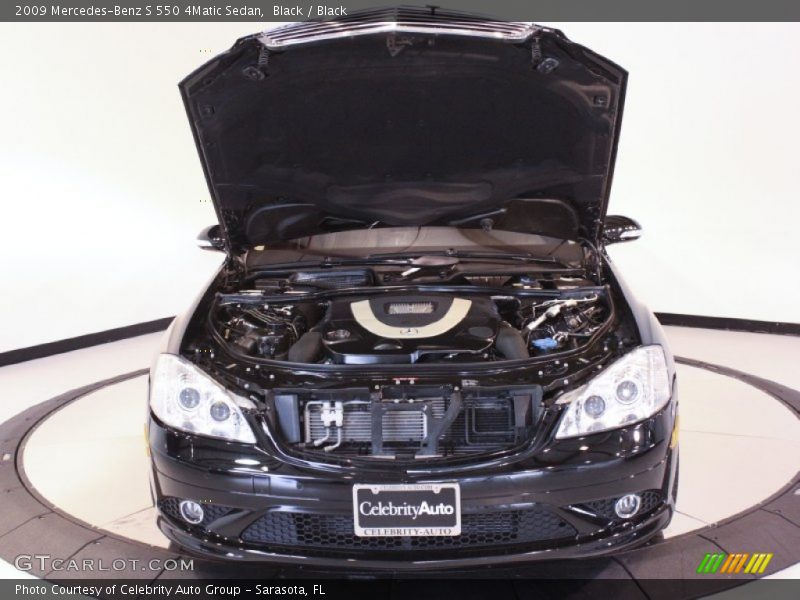 Black / Black 2009 Mercedes-Benz S 550 4Matic Sedan