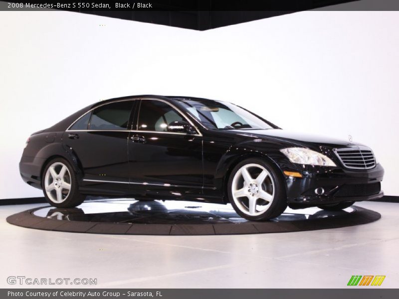 Black / Black 2008 Mercedes-Benz S 550 Sedan