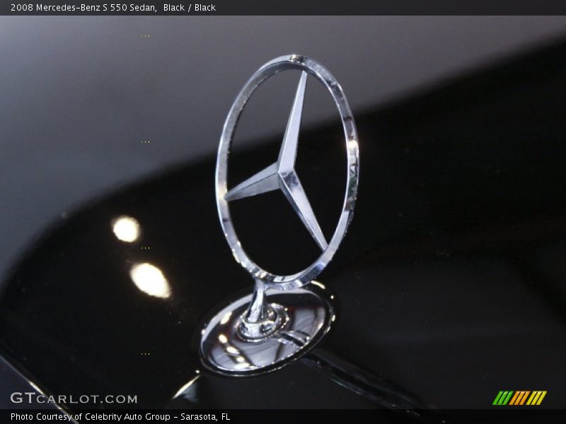 Black / Black 2008 Mercedes-Benz S 550 Sedan