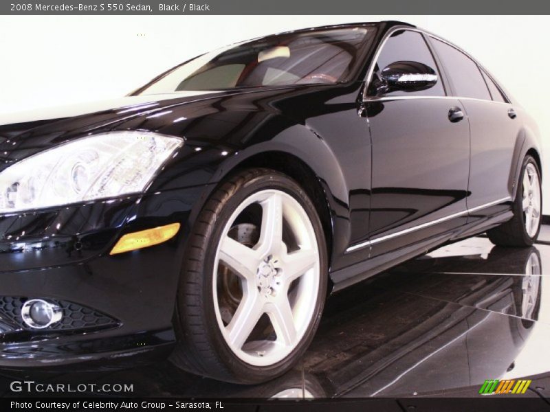 Black / Black 2008 Mercedes-Benz S 550 Sedan