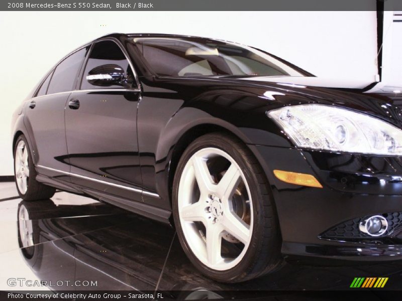 Black / Black 2008 Mercedes-Benz S 550 Sedan