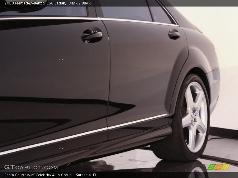 Black / Black 2008 Mercedes-Benz S 550 Sedan