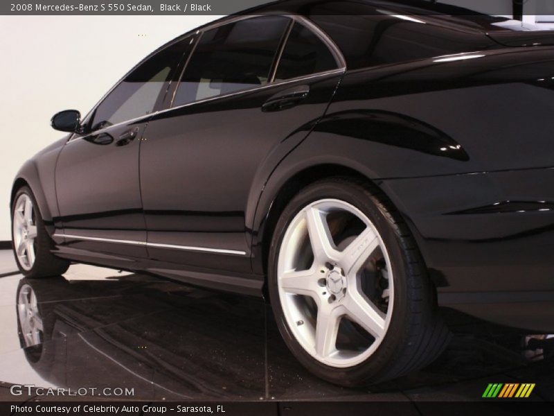 Black / Black 2008 Mercedes-Benz S 550 Sedan
