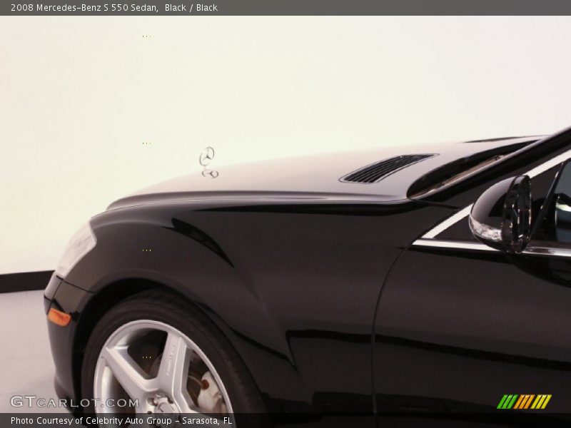 Black / Black 2008 Mercedes-Benz S 550 Sedan