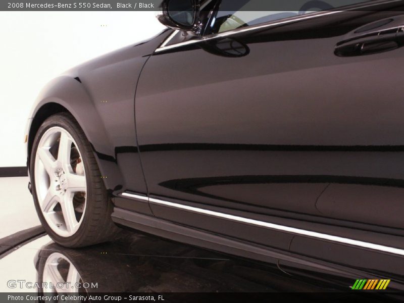 Black / Black 2008 Mercedes-Benz S 550 Sedan