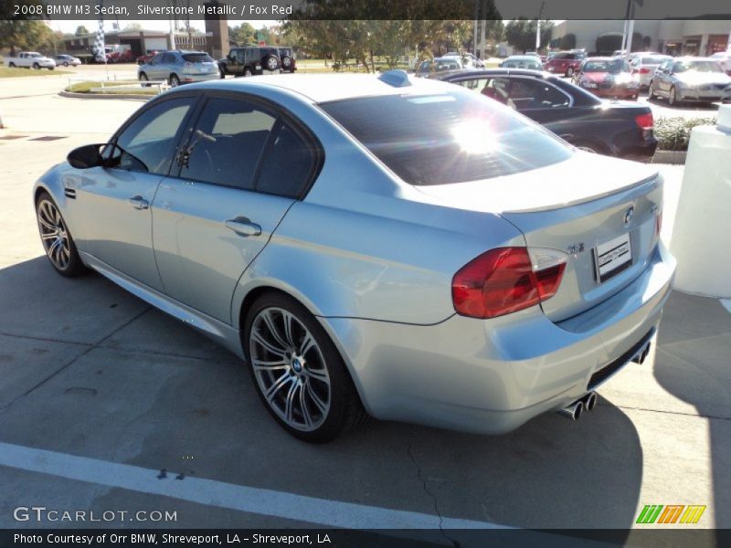 Silverstone Metallic / Fox Red 2008 BMW M3 Sedan