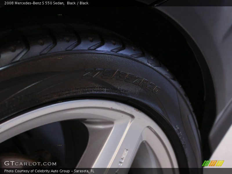 Black / Black 2008 Mercedes-Benz S 550 Sedan