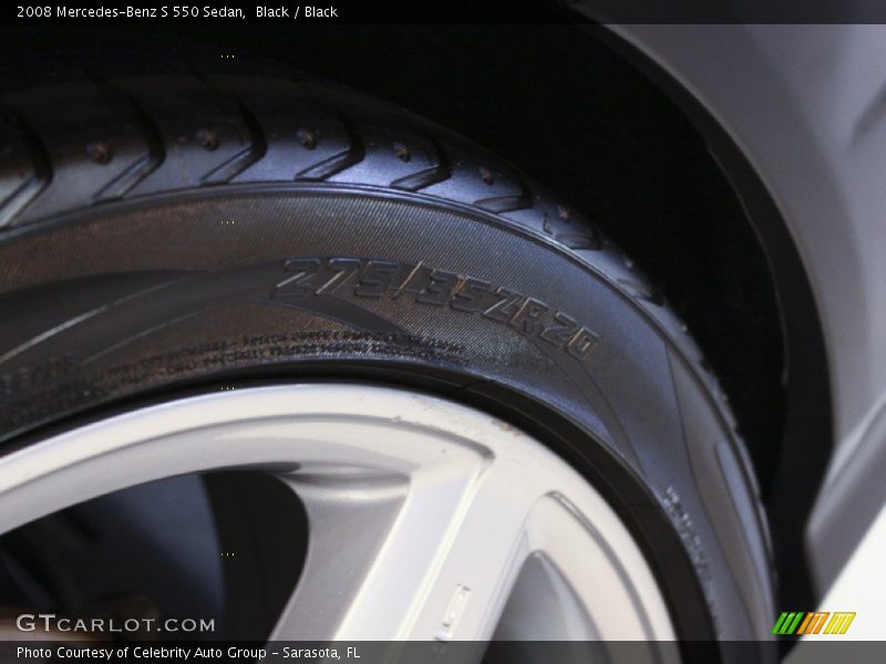 Black / Black 2008 Mercedes-Benz S 550 Sedan