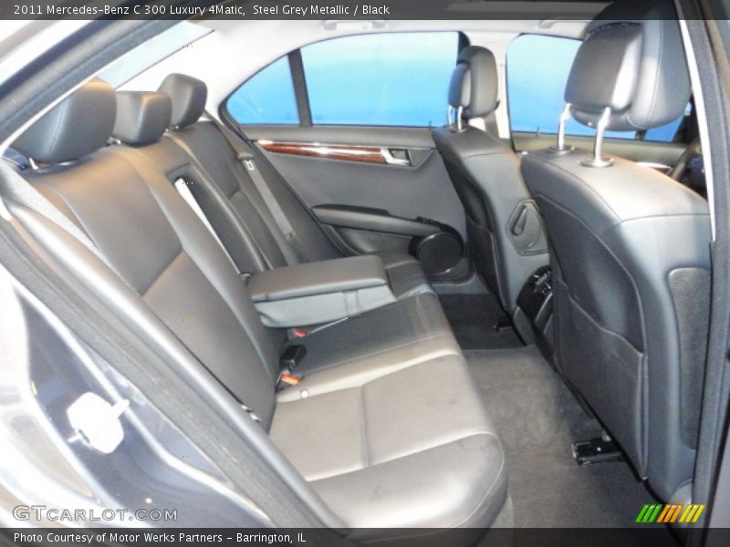 Steel Grey Metallic / Black 2011 Mercedes-Benz C 300 Luxury 4Matic