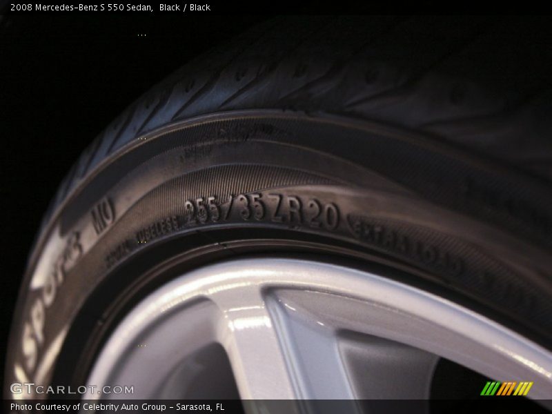 Black / Black 2008 Mercedes-Benz S 550 Sedan