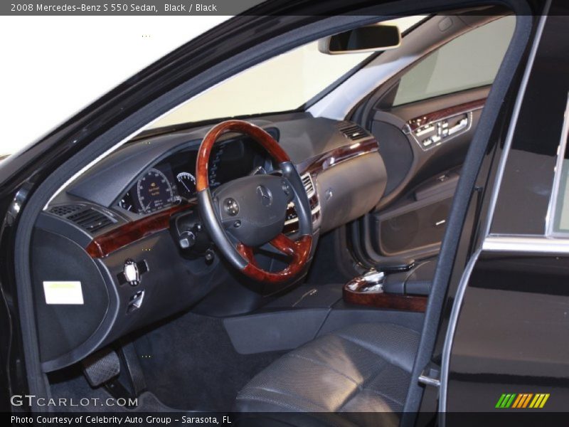 Black / Black 2008 Mercedes-Benz S 550 Sedan