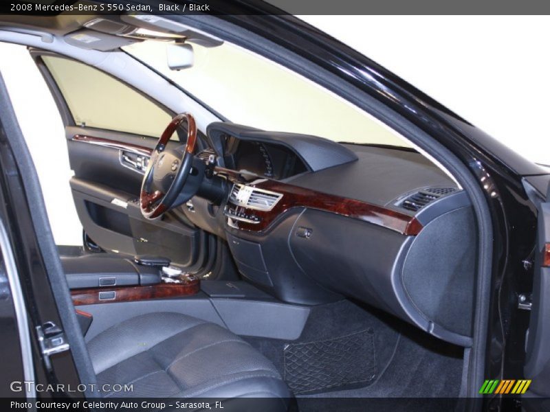 Black / Black 2008 Mercedes-Benz S 550 Sedan