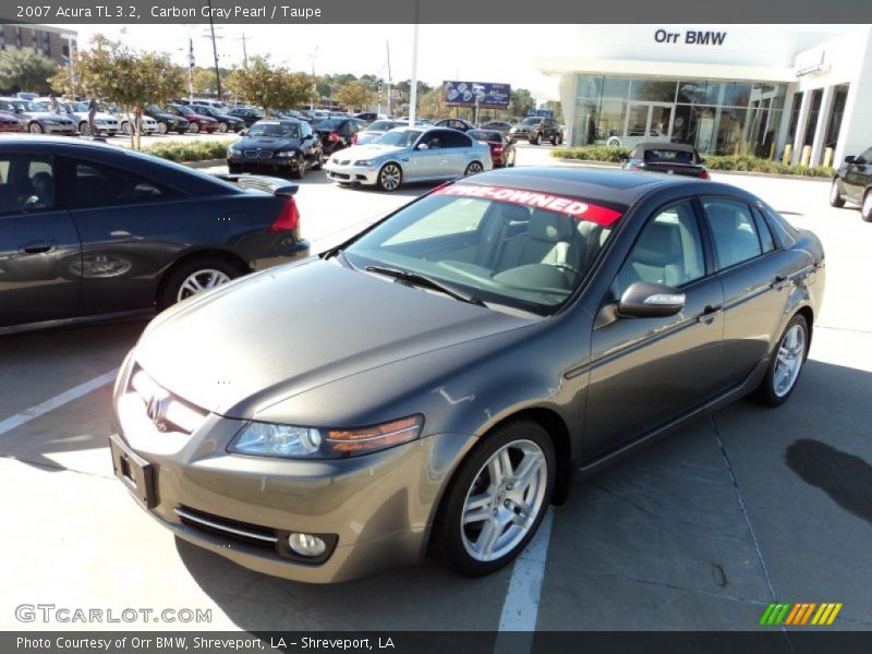 Carbon Gray Pearl / Taupe 2007 Acura TL 3.2