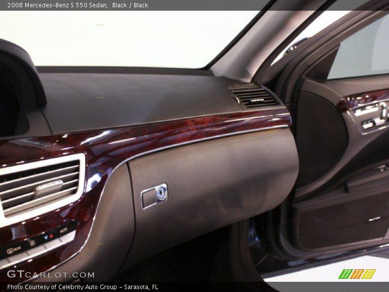 Black / Black 2008 Mercedes-Benz S 550 Sedan