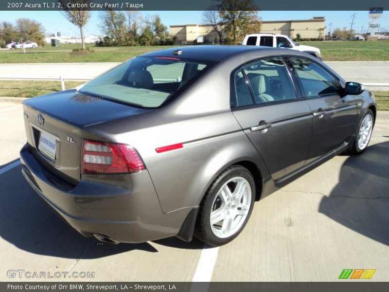 Carbon Gray Pearl / Taupe 2007 Acura TL 3.2