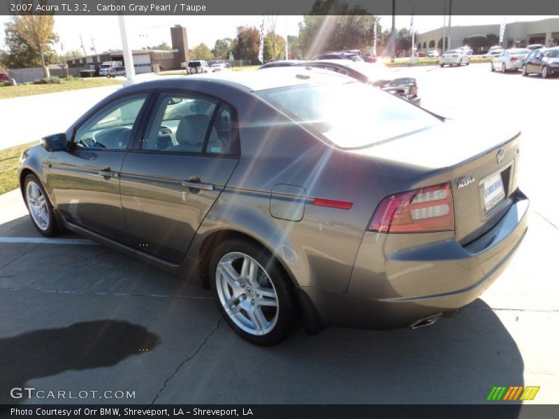 Carbon Gray Pearl / Taupe 2007 Acura TL 3.2