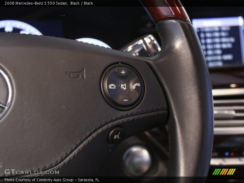 Black / Black 2008 Mercedes-Benz S 550 Sedan