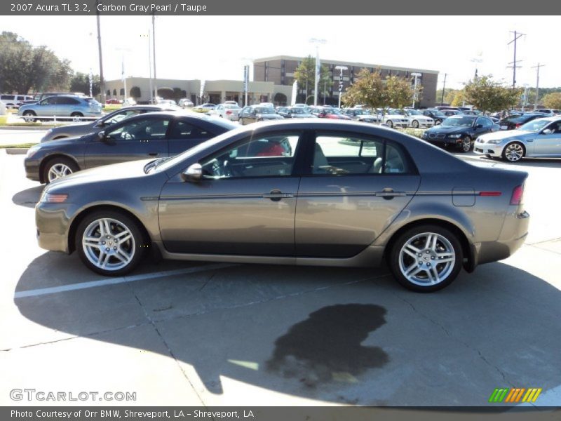 Carbon Gray Pearl / Taupe 2007 Acura TL 3.2