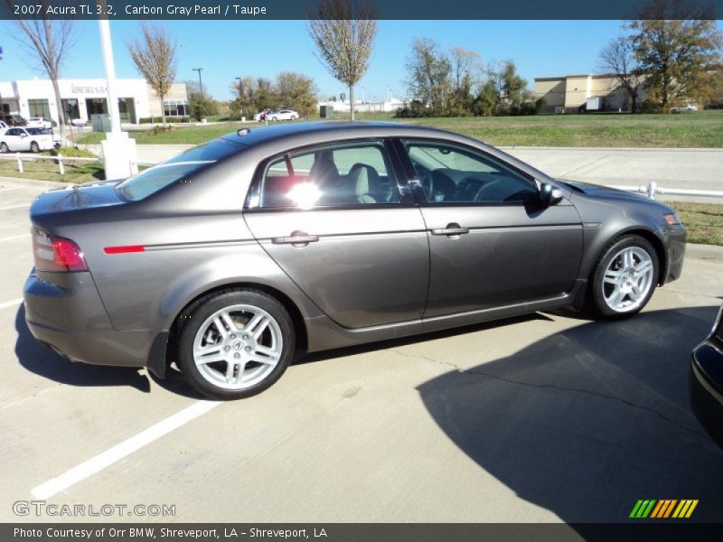 Carbon Gray Pearl / Taupe 2007 Acura TL 3.2