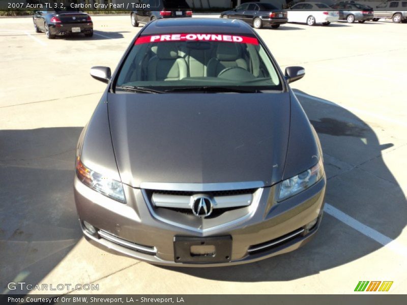 Carbon Gray Pearl / Taupe 2007 Acura TL 3.2