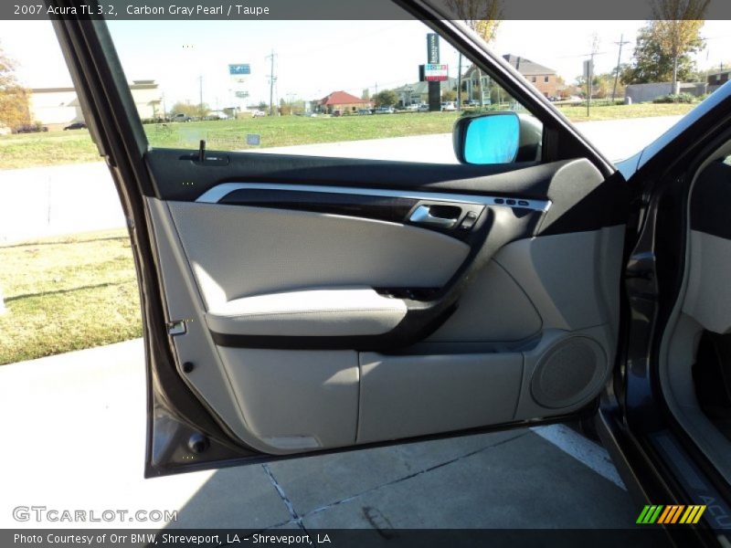 Carbon Gray Pearl / Taupe 2007 Acura TL 3.2
