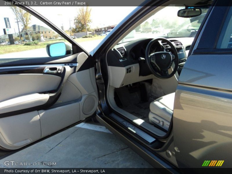 Carbon Gray Pearl / Taupe 2007 Acura TL 3.2