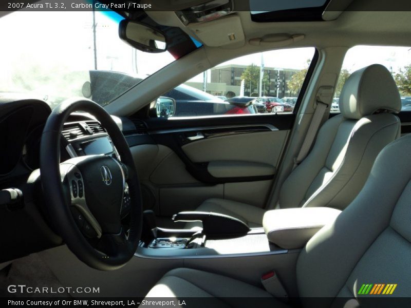 Carbon Gray Pearl / Taupe 2007 Acura TL 3.2