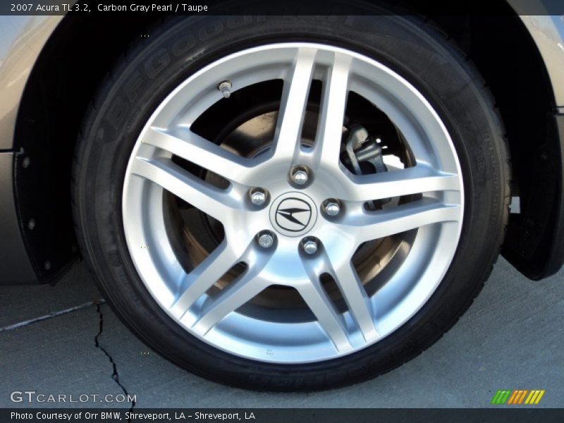 Carbon Gray Pearl / Taupe 2007 Acura TL 3.2