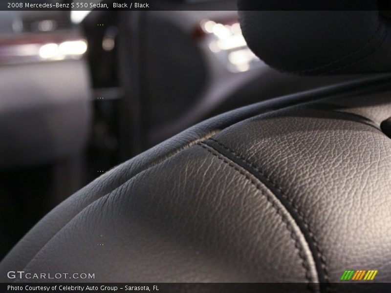 Black / Black 2008 Mercedes-Benz S 550 Sedan