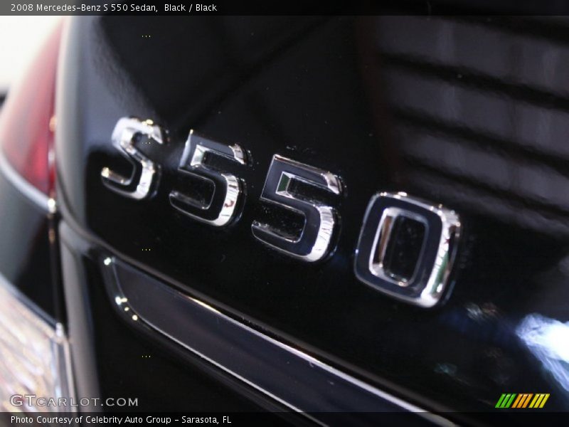 Black / Black 2008 Mercedes-Benz S 550 Sedan