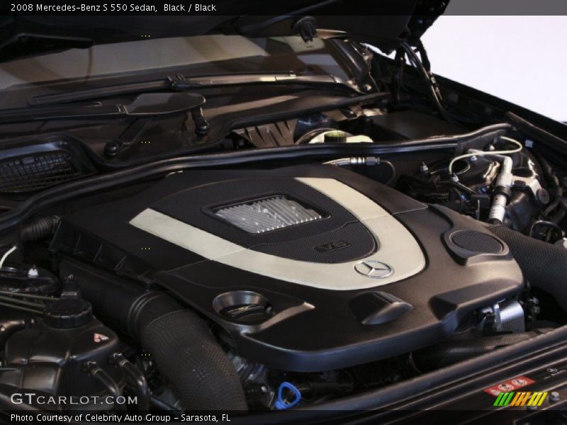 Black / Black 2008 Mercedes-Benz S 550 Sedan