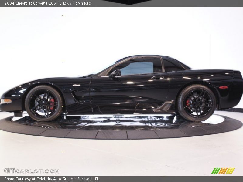 Black / Torch Red 2004 Chevrolet Corvette Z06
