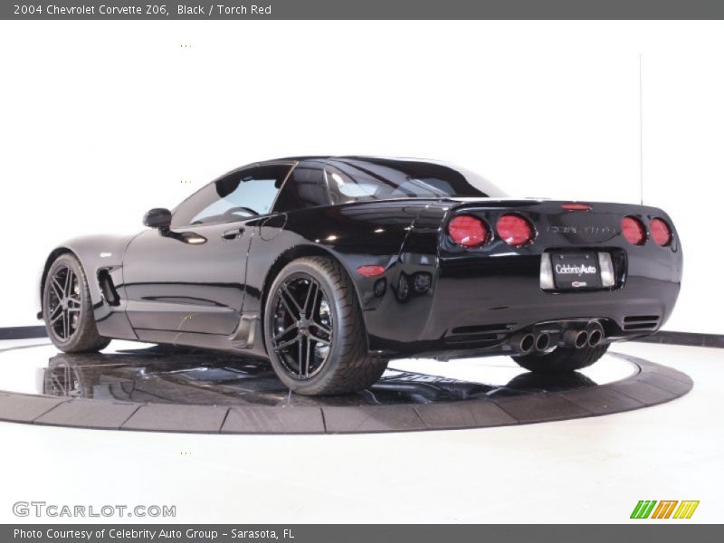 Black / Torch Red 2004 Chevrolet Corvette Z06