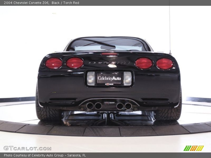 Black / Torch Red 2004 Chevrolet Corvette Z06