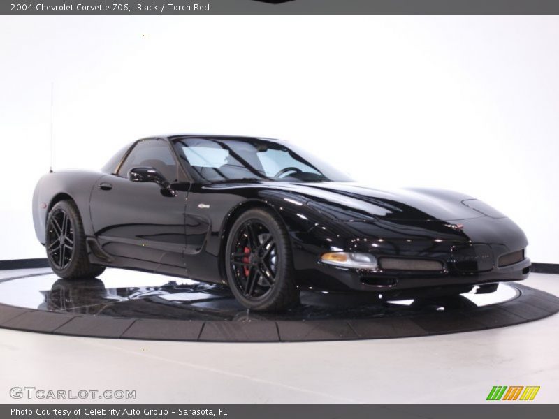 Black / Torch Red 2004 Chevrolet Corvette Z06