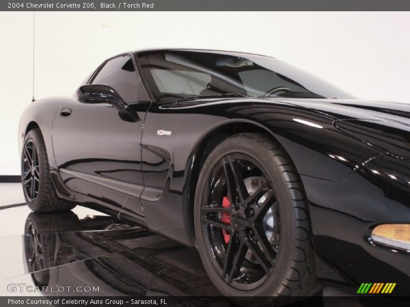 Black / Torch Red 2004 Chevrolet Corvette Z06