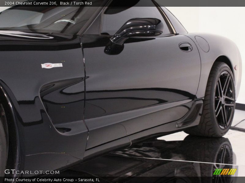 Black / Torch Red 2004 Chevrolet Corvette Z06