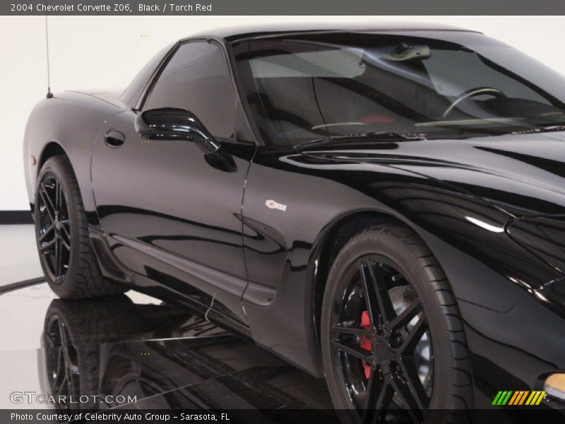 Black / Torch Red 2004 Chevrolet Corvette Z06